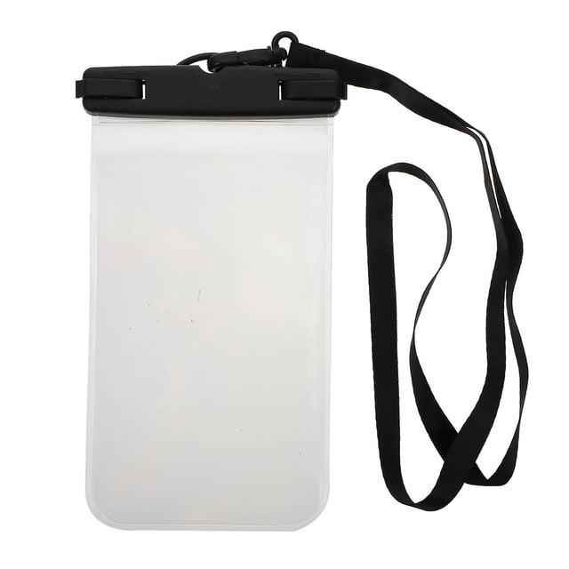 1pc Película táctil práctica con pantalla táctil Natación de la bolsa de teléfono a prueba de agua (negro)