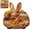 1pc, variant on Easter Bunny Wooden Charcuterie Board, Rabbit Wooden Deli Board, Cute Rabbit-Shaped Serving Platter, Bunny Snack Tray, for Holiday, Kitchen, Decor