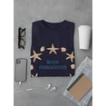 thumbnail image 3 of Buon Ferragosto Starfish Wreath T-Shirt Men -Image by Shutterstock, Male Large, 3 of 4