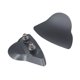 thumbnail image 4 of 2x Placas de bloqueo de espejo Accesorios de motocicleta Alto rendimiento Premium Resistente gris, 4 of 9