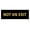 Black Gold, variant on Basic Not An Exit Sign (Dark Brown) - Small