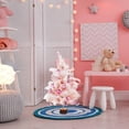 thumbnail image 5 of Mini Christmas Tree with Led Lights, Tabletop Christmas Tree with Balls& Elk, Fairy Feather Artificial Xmas Tree - Pink, 5 of 5