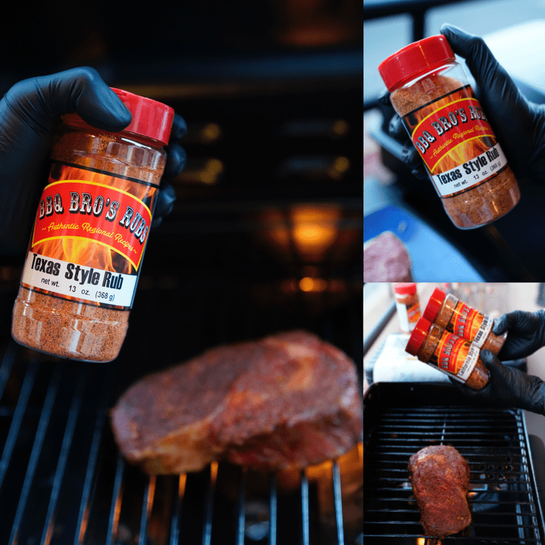 BBQ BROS RUBS {Western Style} - Ultimate Barbecue Spices Seasoning Set -  Use for Grilling, Cooking, Smoking - Meat Rub, Dry Marinade, Rib Rub -  Backed