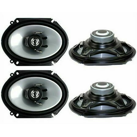 4 Kenwood Car KFCC6866S 6x8" 500 Watt 2-Way Car Audio Coaxial Speakers Stereo