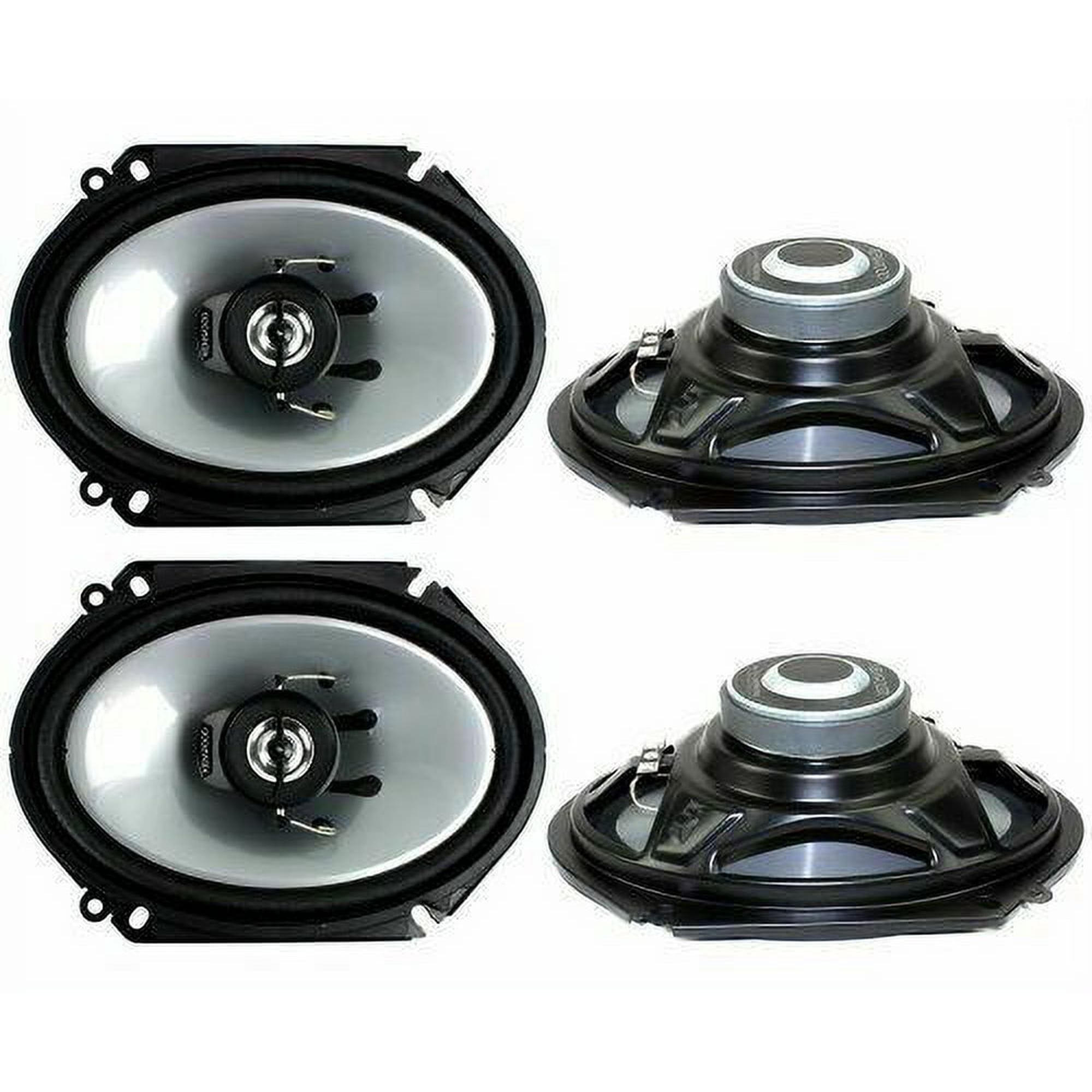 4 X Kenwood Car KFCC6866S 6x8" 500 Watt 2-Way Coaxial Speakers Car Audio