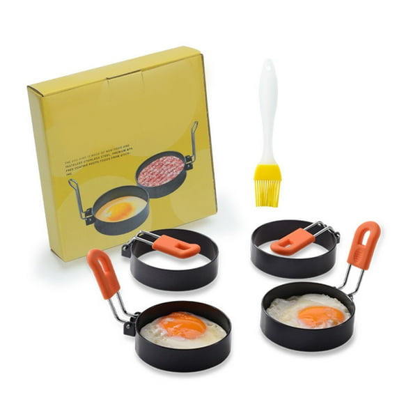 Egg Rings Brush Set,5PCS Egg Rings Brush Nonstick Egg Cooking Rings Egg Rings Mold Exceptional Value