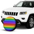 thumbnail image 4 of Kll Colorful Glitter Rainbow Tire Cover,Universal Wheel Tire Cover For Trailer, Rv, Suv, Truck,Camper And Many Vehicle,(16 Inch), 4 of 8