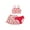 Red, variant on WOYY Big Girls Swimsuits Strawberry Print Bikini Bathing Suit Swimwear with UPF50+