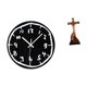thumbnail image 1 of Reloj de pared,Reloj de pared silencioso y decorativo que no hace tictac,Estatua católica,Estatua de la Virgen María Figura Colección Religiosa,Figura de la cruz de Jesús Escultura, 1 of 8