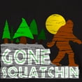 thumbnail image 3 of CafePress - Gone Squatchin Vintage Retro Distressed Dark T Shi - Men's Classic Graphic Cotton T-Shirt, 3 of 4