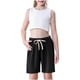 thumbnail image 4 of Odeerbi 2-10 Años Niños Niñas 3 Pcs Verano Algodón Lino Pantalones Cortos Entrenamiento Deportivos Cortos Lindo Color Sólido Pantalones Cortos Suaves Respirables, 4 of 9