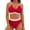 White, variant on Women's High Waisted Bikini Sets V Neck Two Piece Swimsuit Color Block Twist Front Tummy Control Bathing Suits Hot Pink M