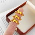 thumbnail image 4 of Anillo de dedo con diseño de cabeza de caballo y dinero para mujer, anillo ajustable con apertura del año 2026, accesorios de joyería, 4 of 7