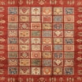 thumbnail image 1 of Ahgly Company Indoor Square Abstract Red Abstract Area Rugs, 3' Square, 1 of 6