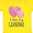 thumbnail image 4 of Inktastic I Love My Grandma Two Hugging Hearts Boys or Girls Baby Bodysuit, 4 of 5