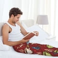 thumbnail image 4 of Cauagu Coffee Cups Mens Pajama Pants Sleep & Lounge Pants,PJ Bottoms with Pockets-Medium, 4 of 7