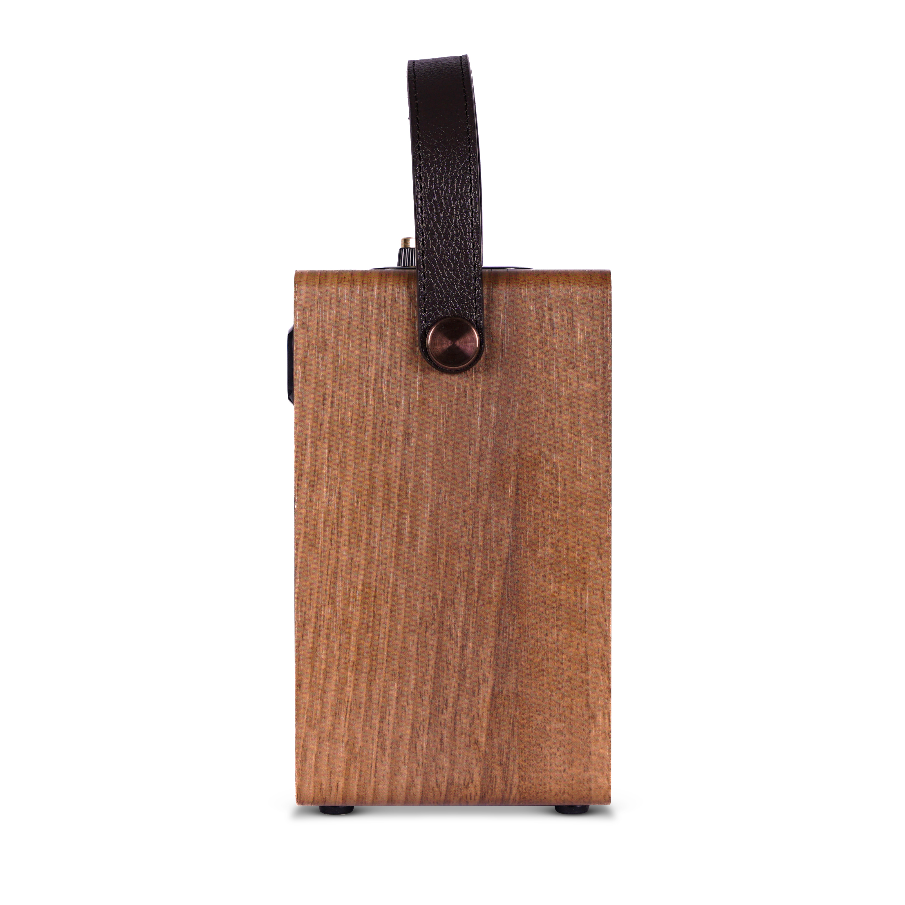 Fuse Audio Rad-Andle-Br Andle Vintage Retro Bluetooth Speaker with Vegan Leather Handle - Brown