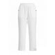 thumbnail image 1 of Pantalones de Cintura Elástica de Pierna Ancha para Mujeres Mezcla de Lino de Color Sólido Tubo Recto Verano Casual, 1 of 5