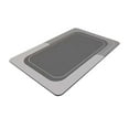 thumbnail image 2 of 13.20 x 31 Inch Crystal Velvet Bathroom Rug Non-Slip Super Absorbent Floor Mat - Gray, 2 of 4