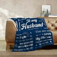 thumbnail image 4 of Tiruiarec Birthday Gifts for Husband from Wife, Anniversary Wedding Gifts for Men, Christmas Fathers Valentines Day Birthday Gift Ideas for Husband, to My Man Blanket 40"x30", 4 of 6