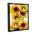 thumbnail image 4 of Stupell Industries Overlapping Sunflower Blooms Botanical & Floral Painting Black Floater Framed Canvas Art Print Wall Art, 17 x 21, 4 of 10