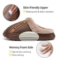 thumbnail image 5 of Ablanczoom Slippers Men Shoes: Memory Foam Winter Men Slippers Waterproof Non-Slip Warm Fuzzy Faux Fur Indoor Outdoor, 5 of 7