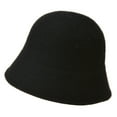 thumbnail image 3 of Skymirror Women Solid Color Wool Bucket Hat Drawstring Fisherman Vintage Knitted Basin Cap, 3 of 8