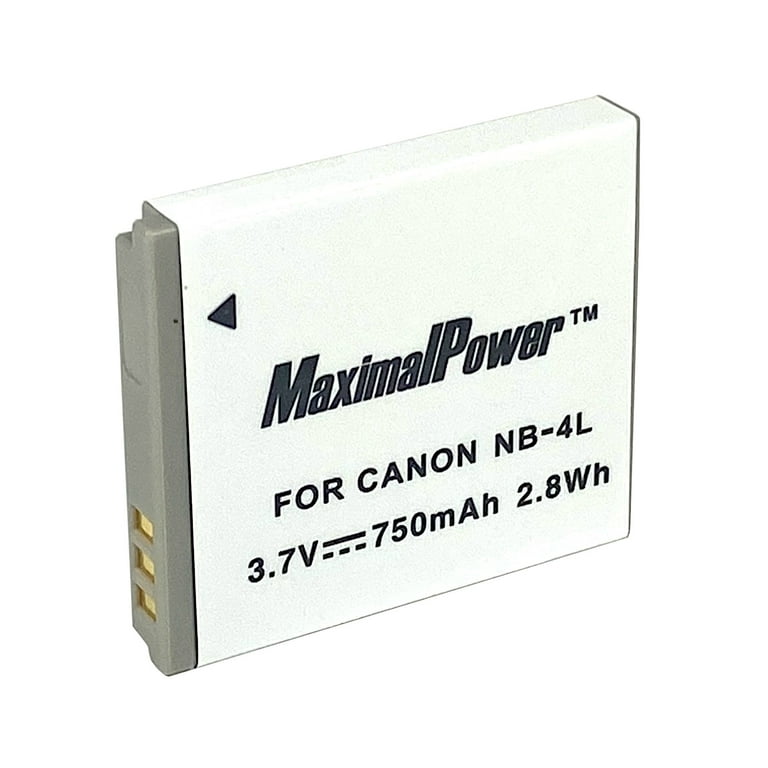 MaximalPower NB-4L NB4L Replacement Battery for Canon