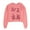 Pink - salmon, variant on Project Social T Womens Les Fleurs Sweatshirt, Pink, Small