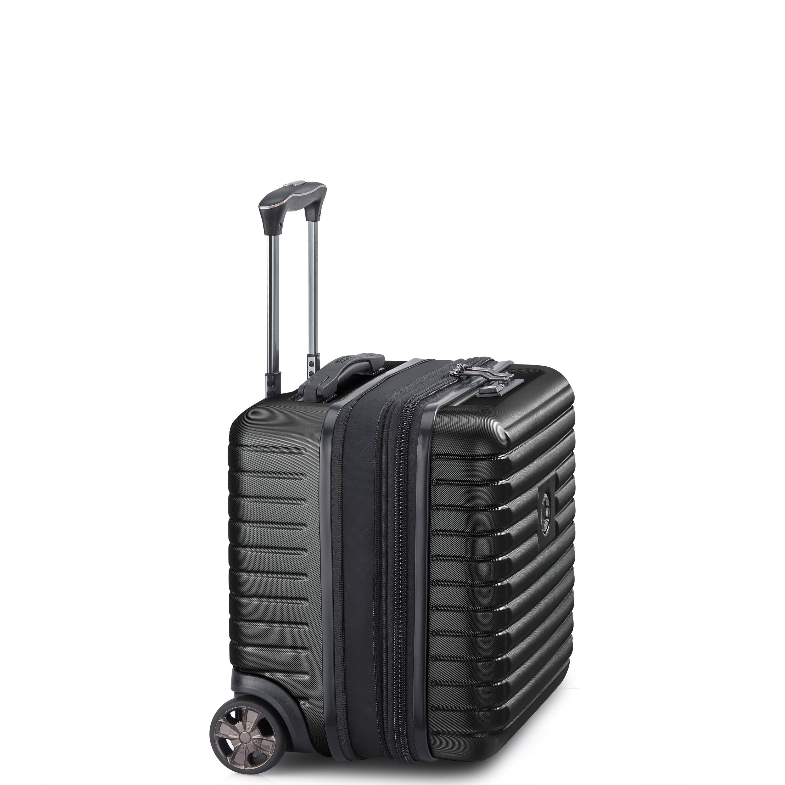 DELSEY PARIS Cruise 3.0 2 Wheel Underseater Hardside Carry-on Spinner Luggage, Black