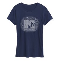 MTV - Chalkboard Logo  -  Women's Short Sleeve Graphic T-Shirt