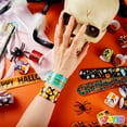 thumbnail image 7 of Joyfy 72 Pcs Halloween Slap Bracelets for Kids,Halloween Toys Bulk with Spider,Pumpkins,Animal Print for Prizes Gift Trick or Treat Party Favors,Halloween Crafts for Kids,Classroom Favors, 7 of 7