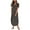 Grey, variant on Daznico Elegant Dresses for Women,Women's 2024 T Shirt Dress Short Sleeve V Neck Solid Long Dress Side Split Casual Dresses with Pockets,Dresses for Women Hide Tummy