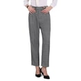 thumbnail image 1 of Pantalón de Houndstooth para Mujeres INSPIRE CHIC para un Look Profesional y Elegante en la Oficina Talla M Gris Claro, 1 of 5