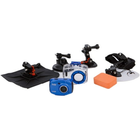 Vivitar DVR786HD 1080p HD Waterproof Action Video Camera Camcorder (Black) with Remote, Helmet & Bike (Best Helmet Mounted Camera)