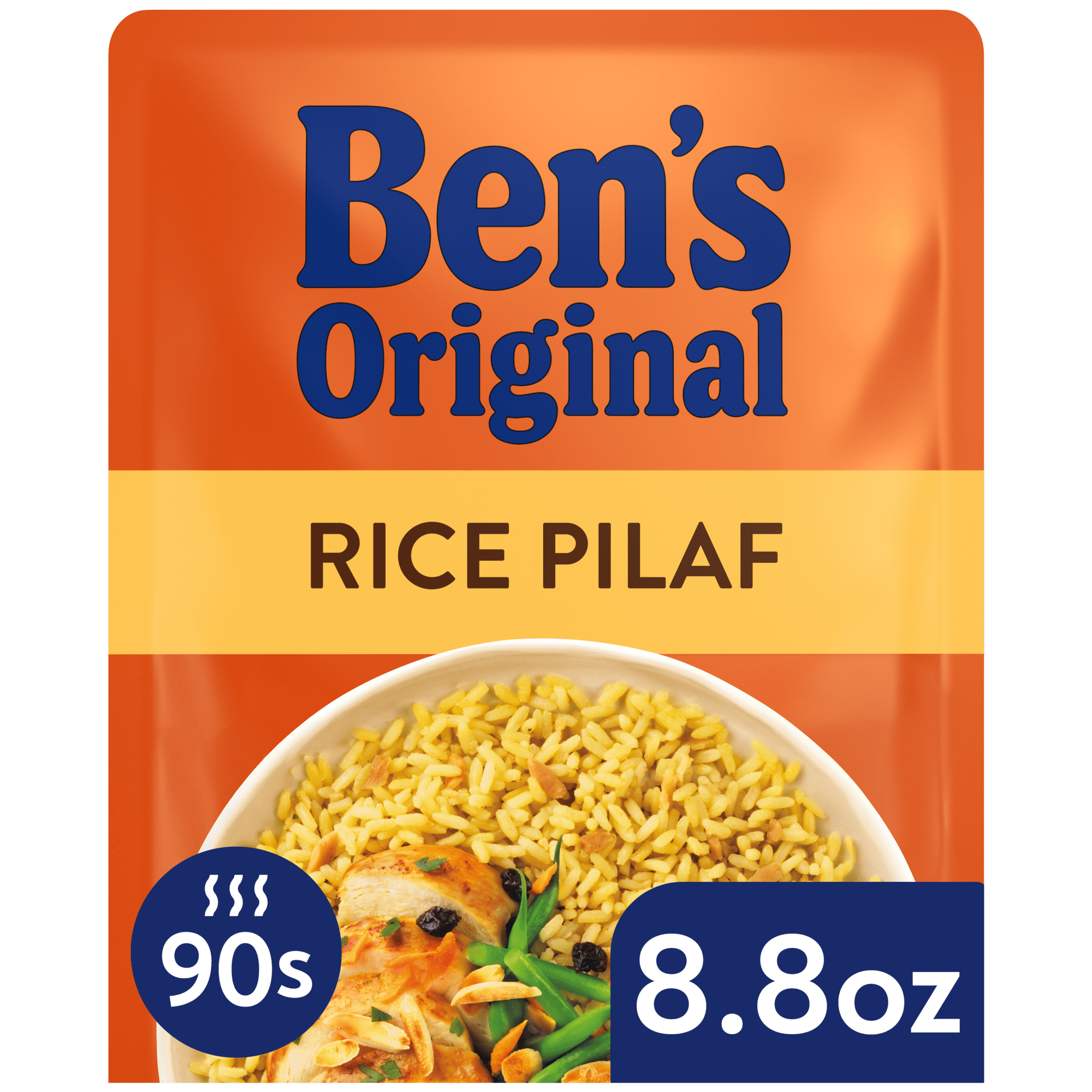 Ben's Original Ready Flavored Rice Pilaf, Easy Dinner Side, 8.8 Ounce Pouch