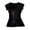 Black, variant on Women's T Shirts Retro Floral Print Elegant Slim Fit Waist Tee Top Basic Tees for Women Black L