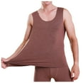 thumbnail image 2 of Hauts de sous-Vêtements Thermiques pour Hommes Doublés en Polaire Col Rond Débardeurs, 2 of 5