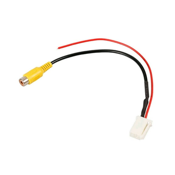4 Pin For Car Male Connector Radio Back Up Reverse Camera RCA Input Plug Adapter