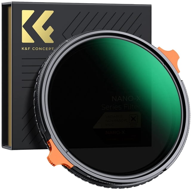 Filtro de lente K&F Concept ND4-64 (2-6 pasos) 77 mm variable y CPL