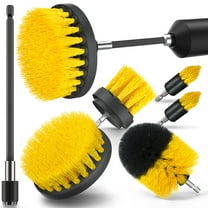 propuri Drill Brush,Power Scrubber Cleaning Brush, Extended Nylon Bristle Attachment,6Pack Yellow