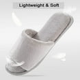 thumbnail image 2 of LORDFON Open Toe Womens Slippers Slip-On House Slippers with Memory Foam, 2 of 7
