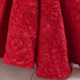 thumbnail image 4 of Kiijoy Flower Girl Dress Puff Sleeve Pageant Dress Bow Birthday Princess Dresses, Red, 4 of 4
