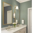thumbnail image 4 of S4Sassy Self-Stick Decorative Wallpaper, Lattice Floral Print Wall Paper, Vinyl Waterproof Contact Paper, Green, 25"x60"inch Removable Renter Friendly Wall Covering For Bedroom, Dining Room, 4 of 9