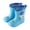 Blue, variant on Otqutp Kids Rain Boots Lightweight Non Slip Cartoon Water Shoes Toddlers Waterproof Mid Calf Boots Boys Girls Outdoor Rain Boots