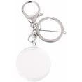 thumbnail image 3 of Acrylic Coin Holder With Pad For 30mm 27mm Keyring Alloy Keychain, Silver, 3 of 4
