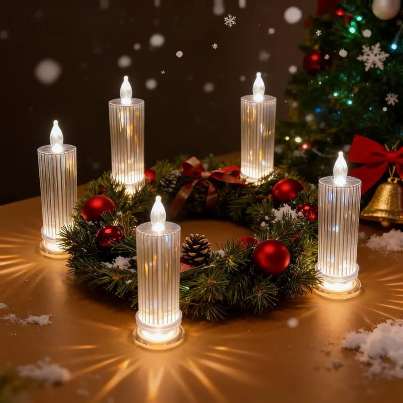 LED Flameless Candles, 24Pcs Colored Casing Crystal LED Tea Lights Battery Operated for Valentine's Day Christmas Romantic Night Wedding Anniversary Table Party Decoration LED Flameless Candles, 24Pcs Colored Casing Crystal LED Tea Lights Battery Operated for Valentine's Day Christmas Romantic Night Wedding Anniversary Table Party Decoration