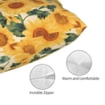 thumbnail image 3 of KLL Green Leaf Sunflower Pillow Covers Envelope Closure,Super Soft and Cozy Fuzzy Fleece Pillow Case Cover (No pillow core） 20"x30", 3 of 5