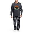 thumbnail image 5 of CafePress - French Horn Retro - Men's Long Sleeve Charcoal Pajama Set, 5 of 7