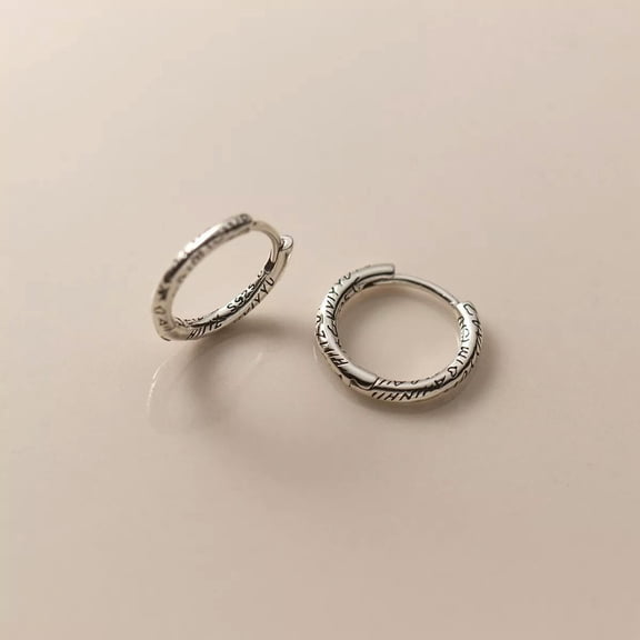 K-KED Solid 925 Sterling Silver 15mm -1.5cm Hoop Sleeper Earrings (Pairs)